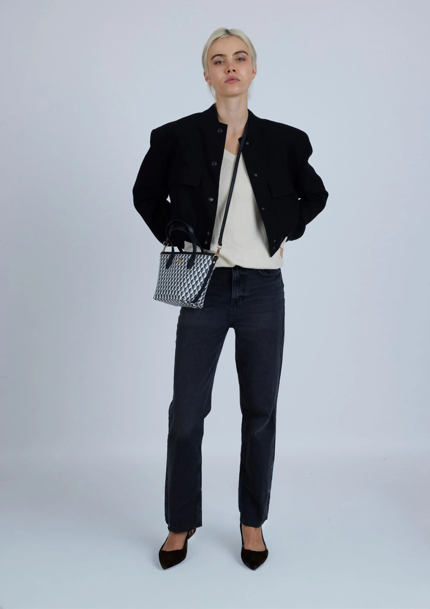 Bolso Born Tiny B&W Negro - Image 3