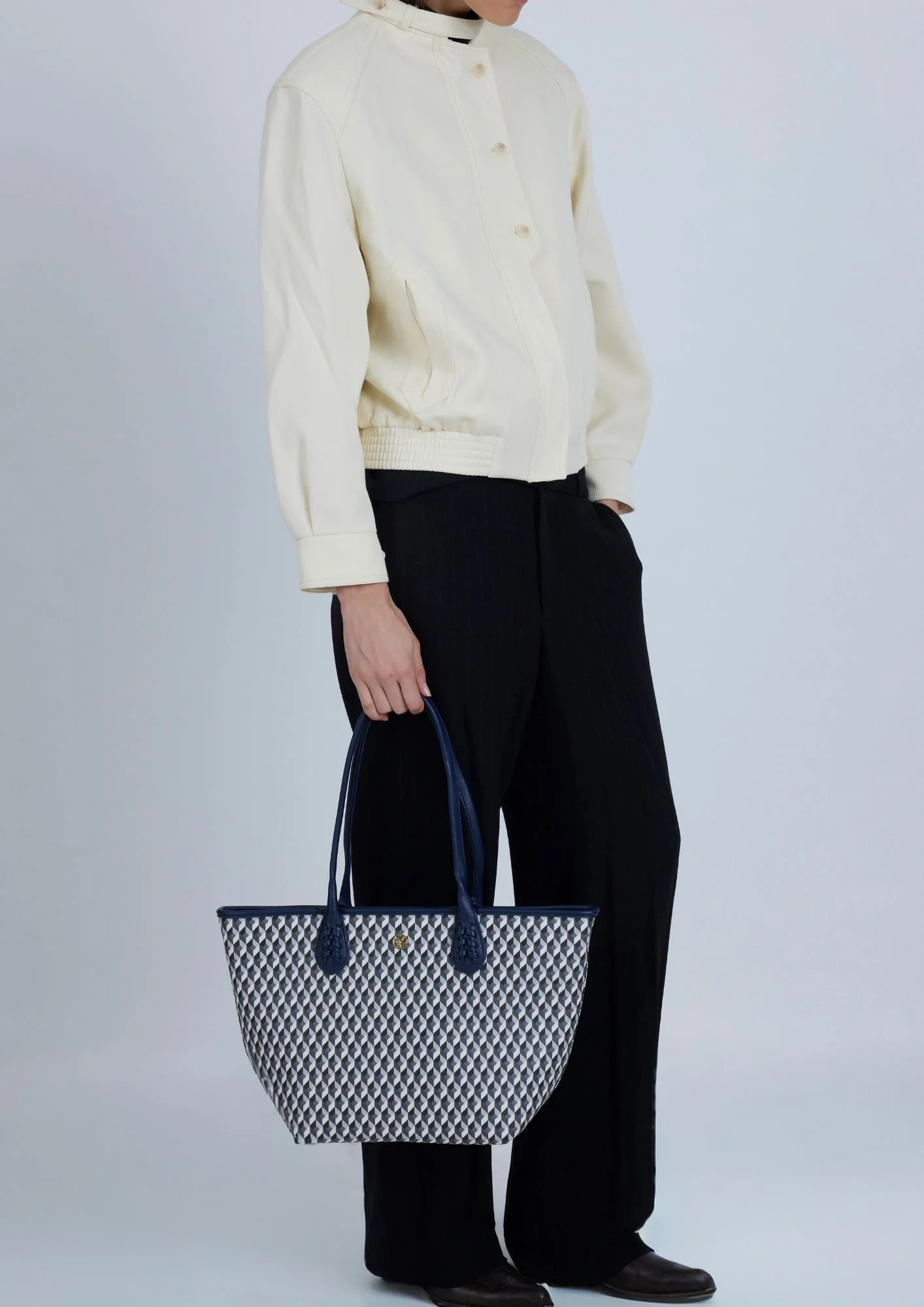 Bolso Born Midi B&W Navy - Image 3