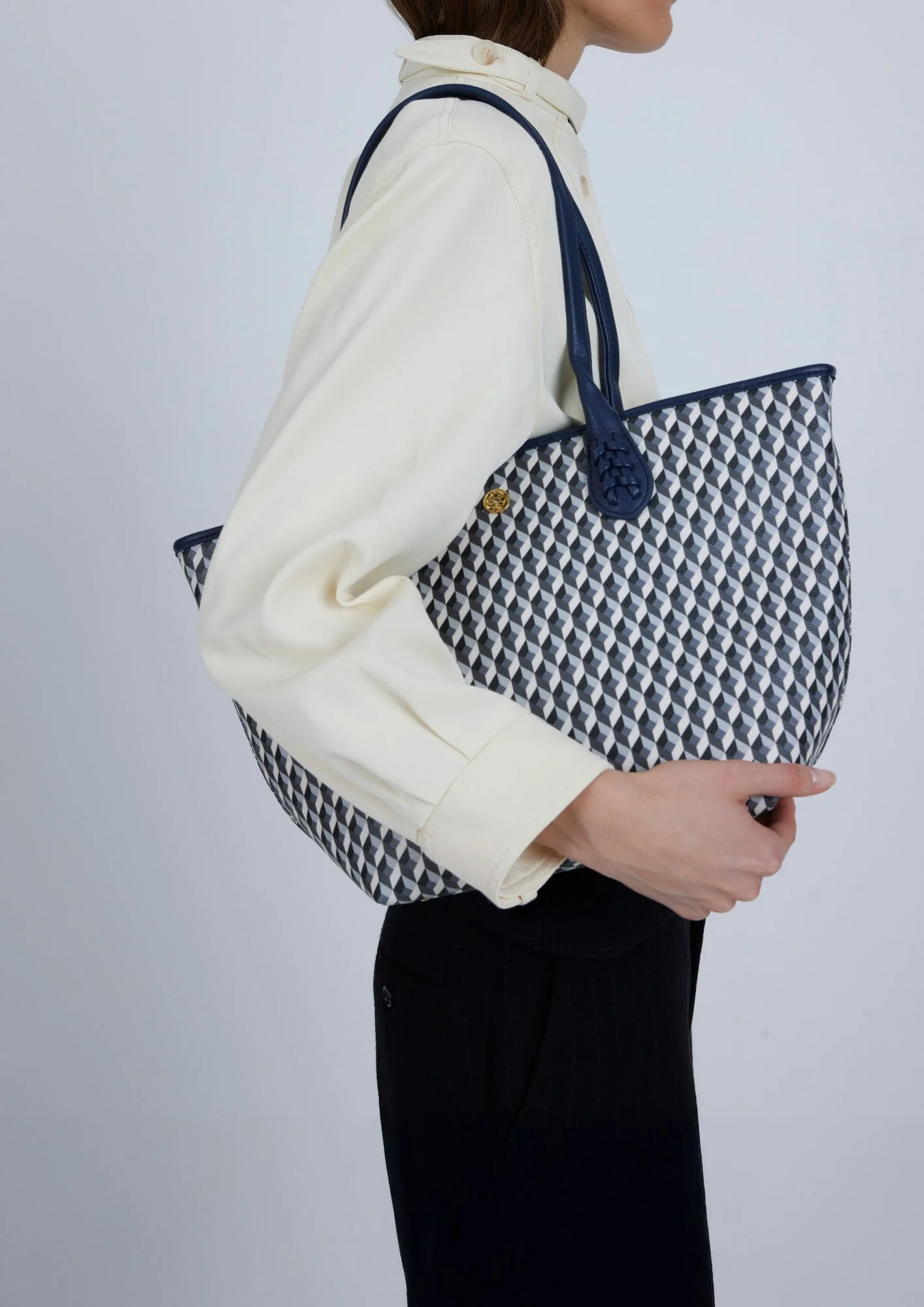 Bolso Born Midi B&W Navy - Image 6