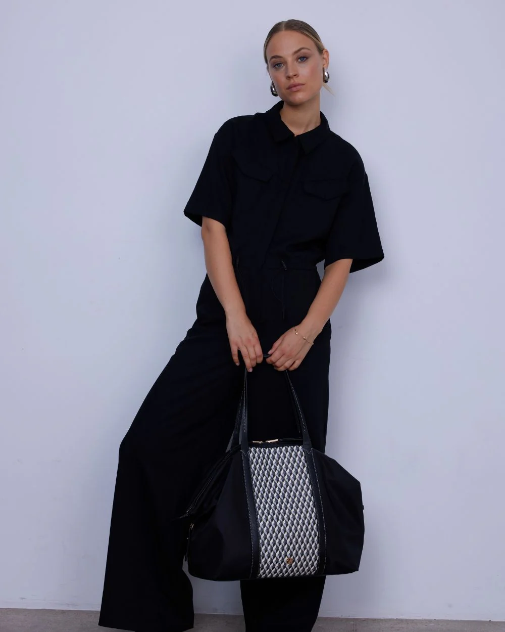 Bolso Shopper XL Lite Born B&W - Image 7