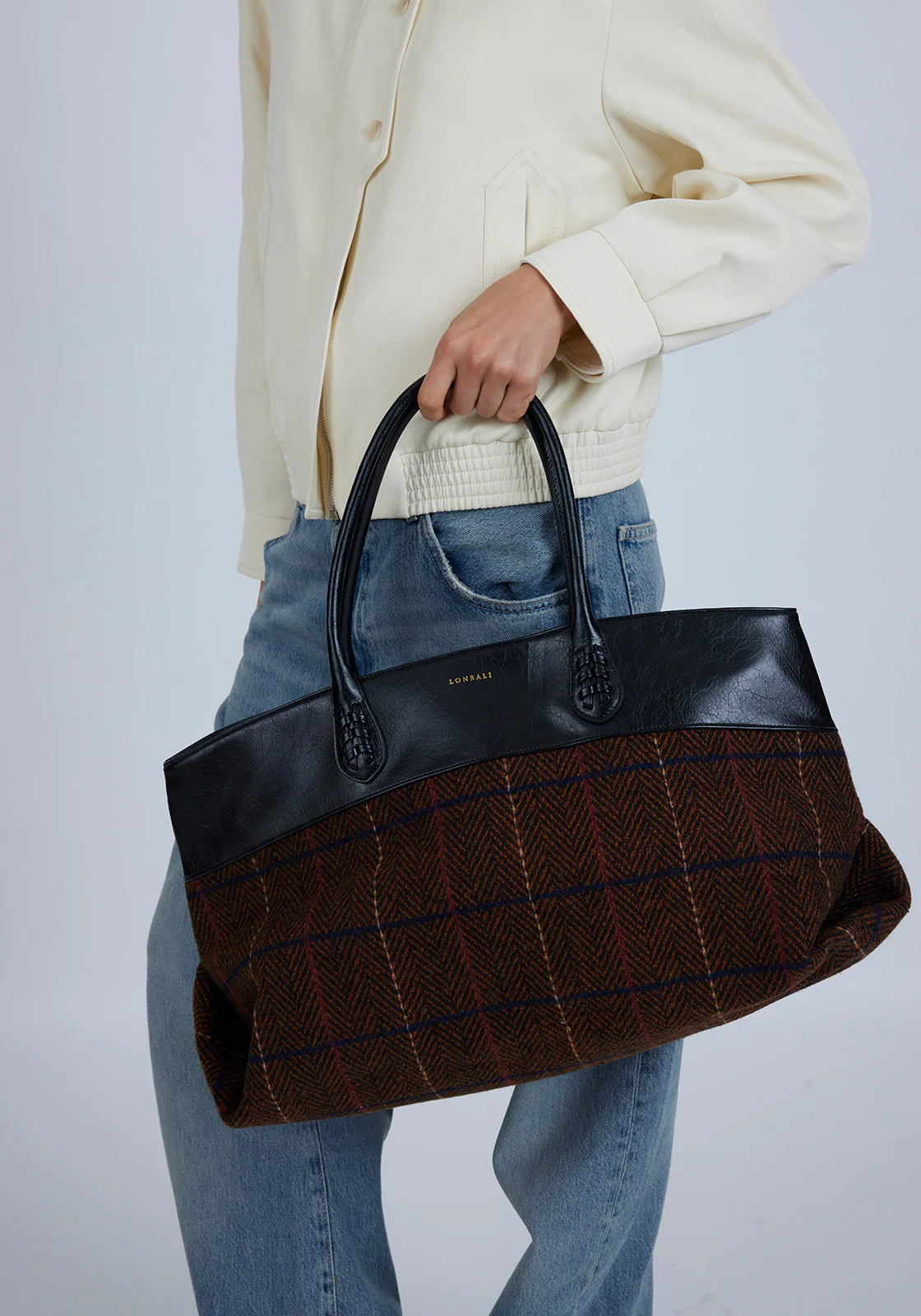 Edinburgh Bag Tartan Black - Image 3